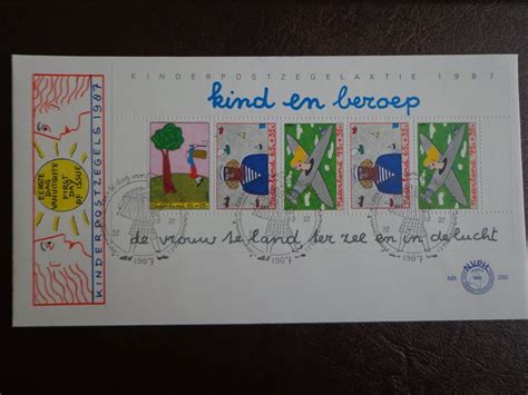 FDC 1987 BLOCK KINDER Nederland Niederlande Pays Bas Kaufen Auf Ricardo