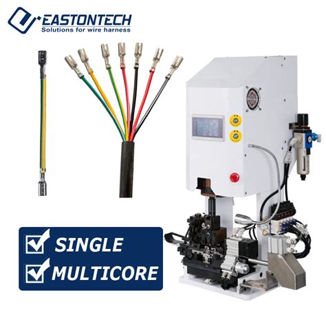 Eastontech 4t 8t Semi Automatic Multi Cores Cable Wire Cut Strip Crimp