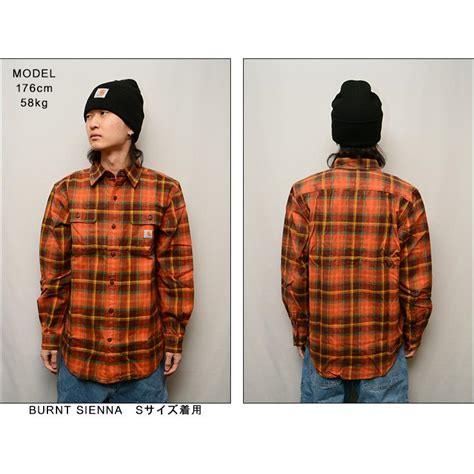 Carhartt Loose Fit Heavy Weight Flannel L S Plaid Shirt