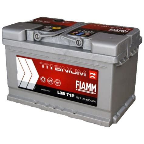 Batterie Voiture Démarrage L3B 71B FIAMM 12v 71Ah 680A Valais positif à