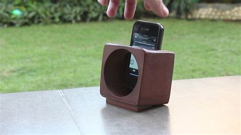 Passive Amplified Wooden Speaker Box Iphone Android Phone Youtube