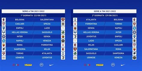 Calendario Serie A Scopri Tutte Le Giornate