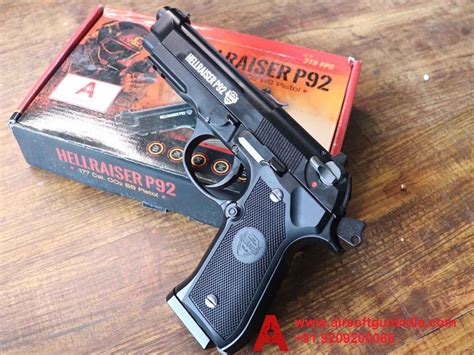 Hellraiser P92 M92A1 177 Co2 Blowback Bb Air Pistol By Airsoft Gun India