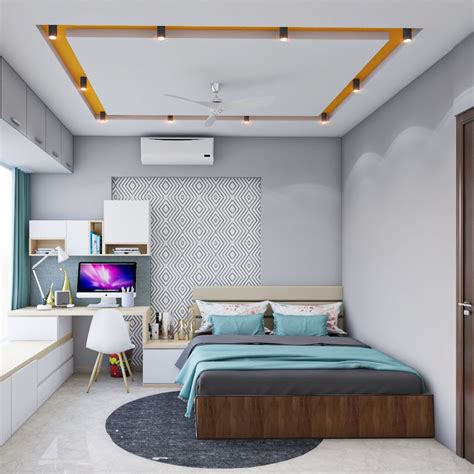 Single Layered Gypsum Ceiling Design Livspace