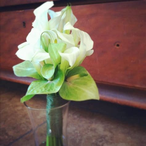 Calla Lily And Anthurium Bouquet Winter Wedding Flower Arrangements