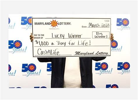 Winning 1000 A Day For Life Pushes Baltimore County Cash4life Player