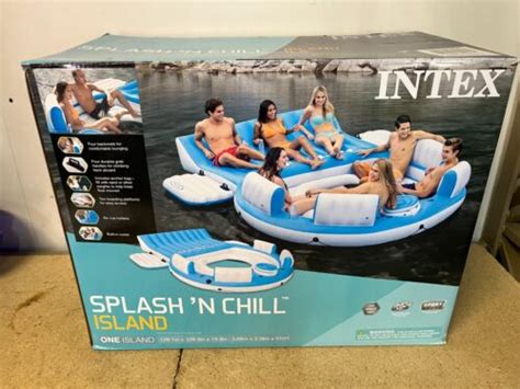 Intex Inflatable Splash N Chill Island Raft Float Lounger For Adults Open Box 78257320479 Ebay