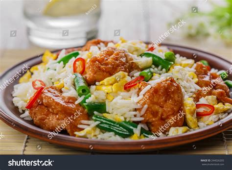 Fried Rice Egg Chicken Stock Photo 244026205 | Shutterstock