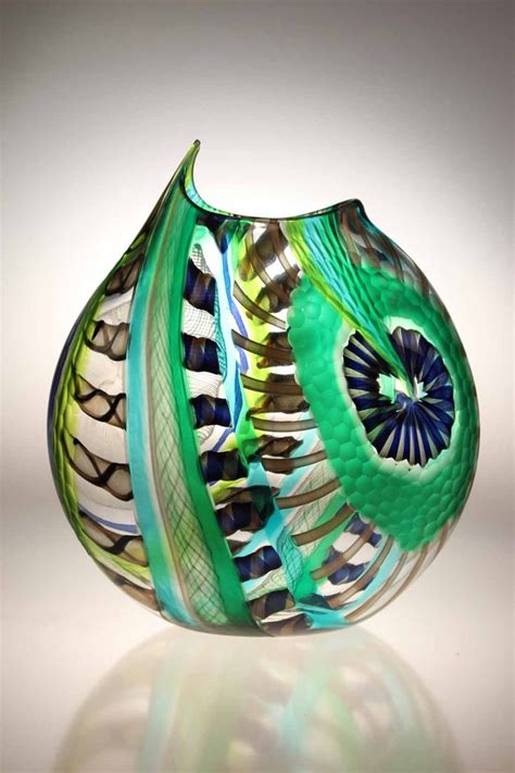 Gianluca Vidal Murano Glass Studio Vase Lodario In Glass Art