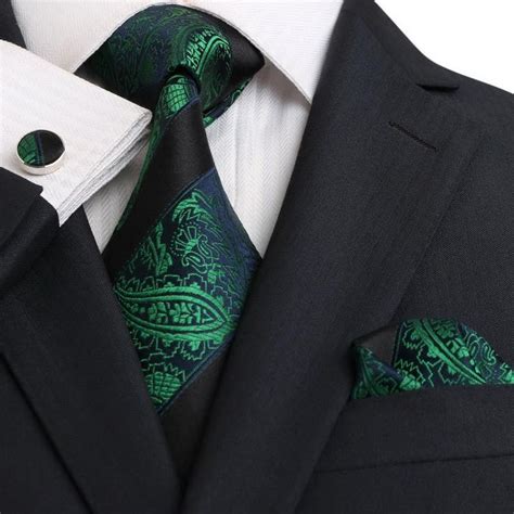 Blue Green Black Silk Necktie Set Jpm E Toramon Necktie Company