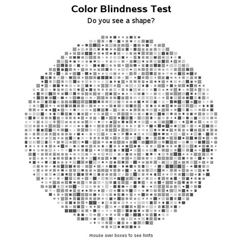 Reverse Color Blind Test