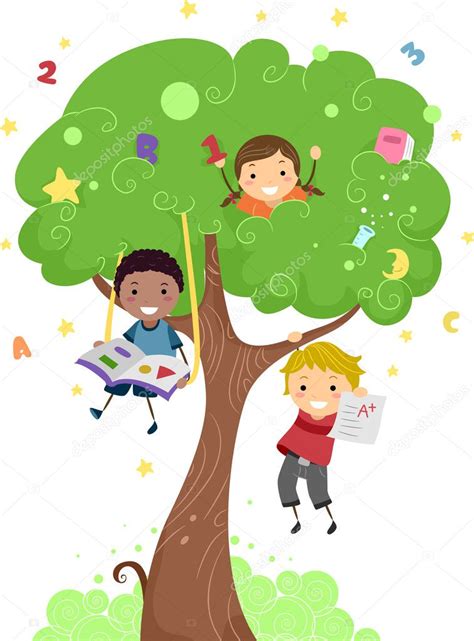 kids tree stock photo  lenmdp