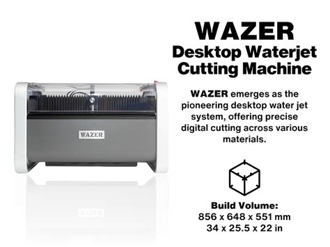 WAZER Desktop Waterjet Cutting Machine MatterHackers