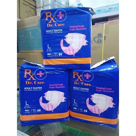 Adult Diapers Large Size Rx Dr Care Shopee Philippines