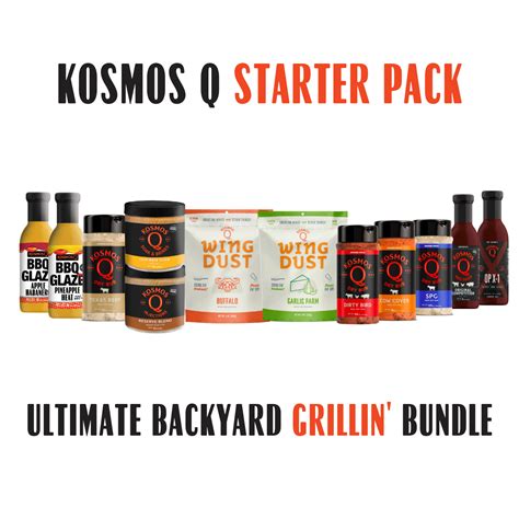 Kosmos Q Starter Pack Ultimate Backyard Grillin Bundle Kosmos Q