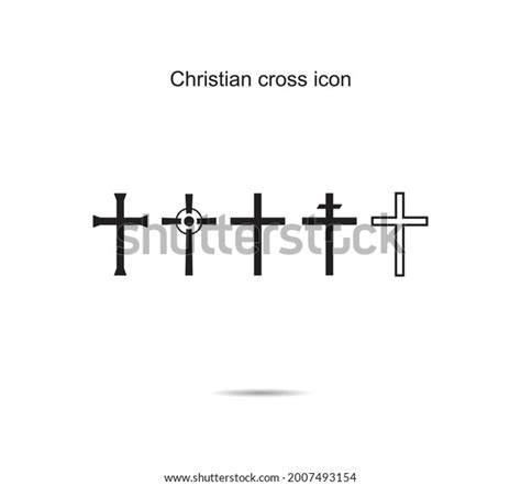 Christian Cross Icon Vector Illustration Graphic Stock Vector Royalty Free 2007493154