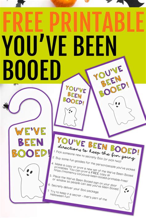 Youve Been Booed Printable Free Pinterest 7 Mom Envy