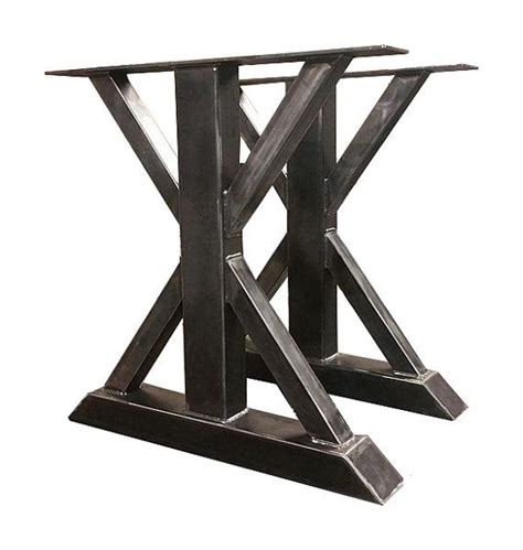 Dining Table Height Tall Metal Trestle Style Etsy Dining