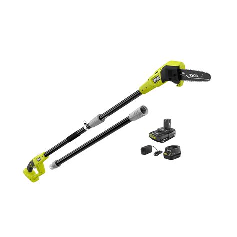 Ryobi 18v One 8 Inch Cordless Battery Oil Free Pole Saw With 1 5 Ah Battery And Charger The