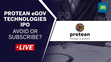 Live Protean EGov Technologies Open For Subscription Should You Buy