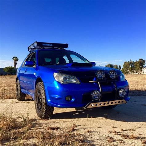 2007 Lifted Off Road Blue Subaru Impreza Wrx Wagon Ig Steerawker Wrx Wagon Lifted Subaru