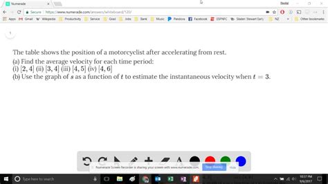 The Table Shows The Position Of A Motorcyclist After Solvedlib