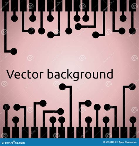 Abstract Background With Electric Pins Linear Bars Stock Illustration