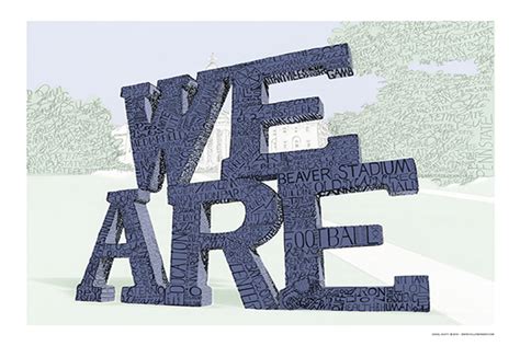 We Are - Penn State Word Art for Sale | Old Main Frame Shop