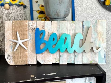 Dollar Tree Ombre Beach Decor Manda Panda Projects