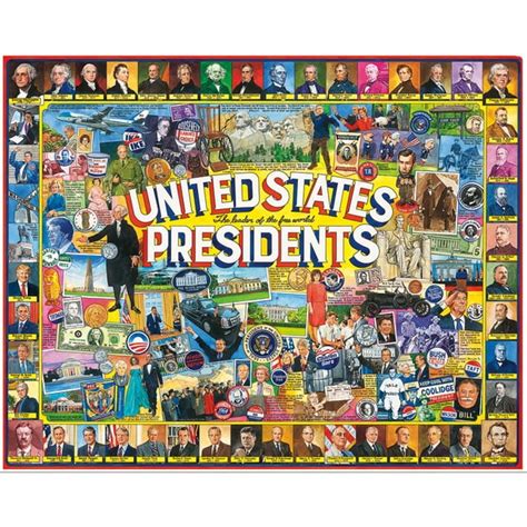 White Mountain Puzzles United States Presidents 1000 Piece Jigsaw