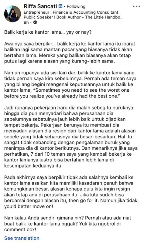 Hr D Bacot On Twitter Rt Txtdrlinkediin Balik Ke Kantor Lama