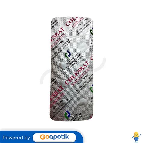 COLESBAT 10 MG BLISTER 10 TABLET Kegunaan Efek Samping Dosis Dan