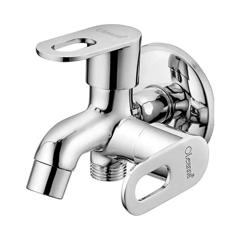 Buy Oleanna Opal Ol2in1bc Chrome Finish Silver Brass Wall Mounted Bib Cock Each Of 1 Piece