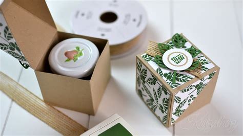 Marmeladen Foldover Box Anleitung Verpackung Stampin Up Youtube