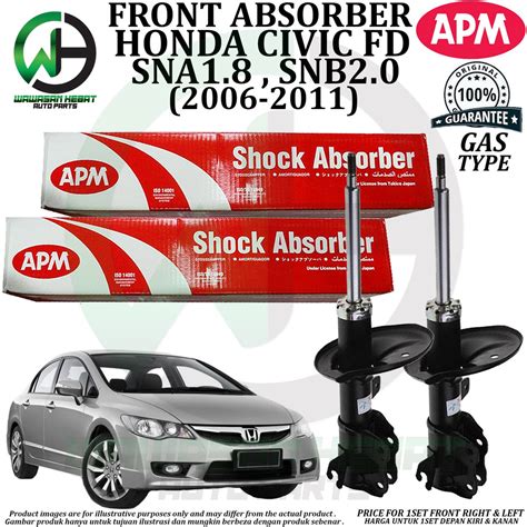 Honda Civic Fd Sna Snb Front Gas Shock Absorber Apm Original