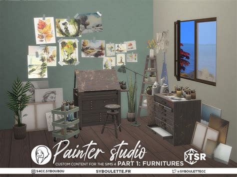 The Sims Resource Painter Studio Part Furnitures