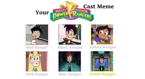 My Mighty Morphin Power Rangers Cast by Minniemouse2003 on DeviantArt