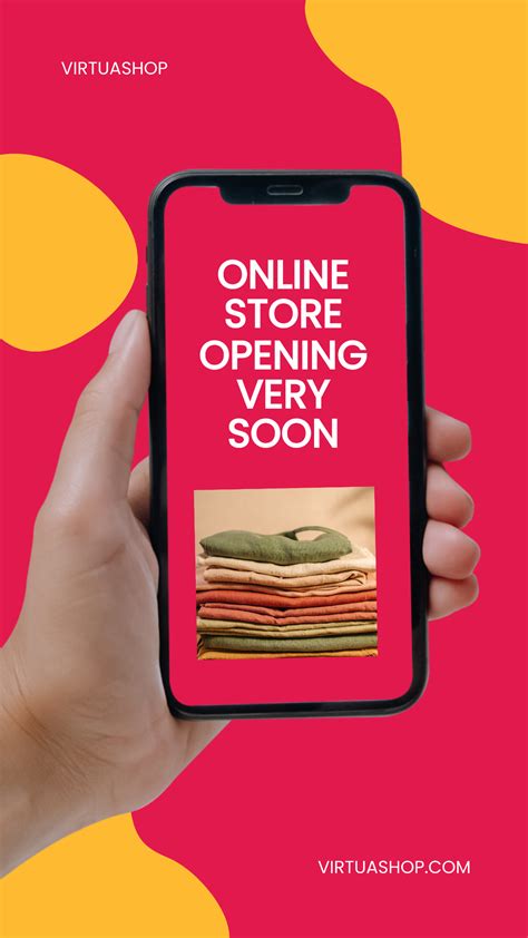 Free Online Store Open Announcement Whatsapp Post Template Edit