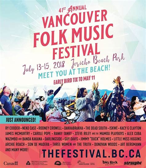 Vancouver Folk Festival 2024 Lineup - Jorry Malinde