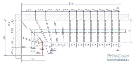 Plan Escalier Quart Tournant Limon Central Acier