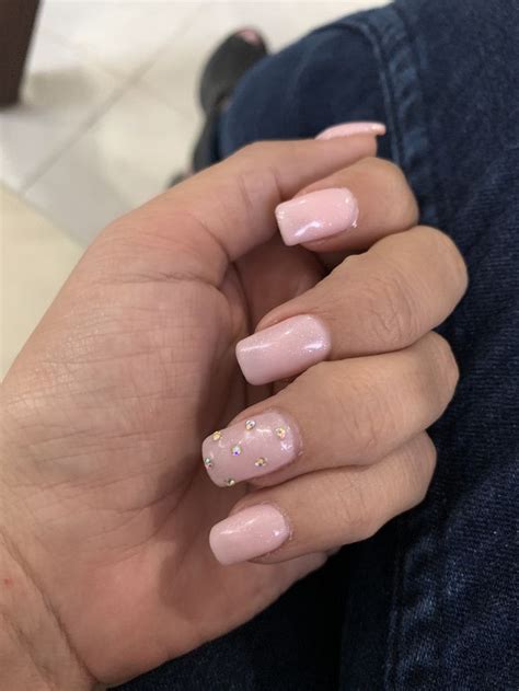 Nails Nude And Bling Bling Nails Nude Nails Bling