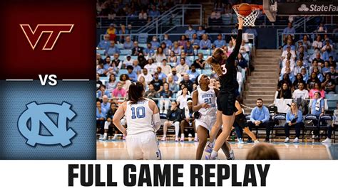 Virginia Tech Vs North Carolina Full Game Replay 2022 23 ACC Womens