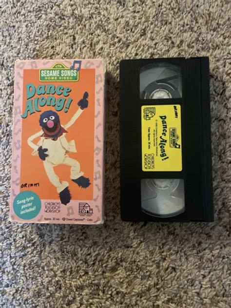 SESAME STREET SONGS Dance Along! VHS Video Tape Henson VTG Muppets ...