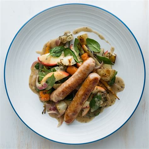 Pork Sausages With Roast Apples And Gravy My Food Bag