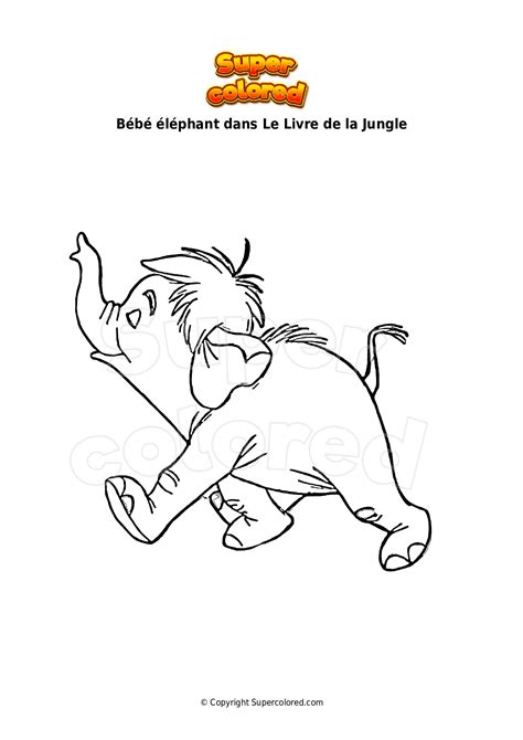 Coloriage Baloo Dans Le Livre De La Jungle Supercolored