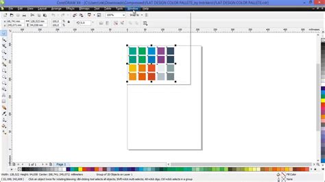 How To Create Color Pallete In Coreldraw Fast And Easy Youtube