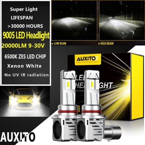 Canbus Hb Headlight Led Bulb Light Globes Lamp Kit High Low Beam