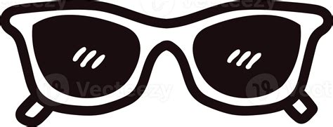 Hand Drawn Sunglasses In Doodle Style 24207453 Png