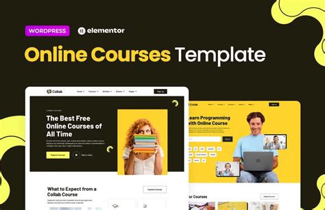 Collab Online Courses Elementor Template Kit WP Themes Plugins