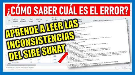 SIRE SUNAT Cómo corregir los errores para reemplazar la propuesta del